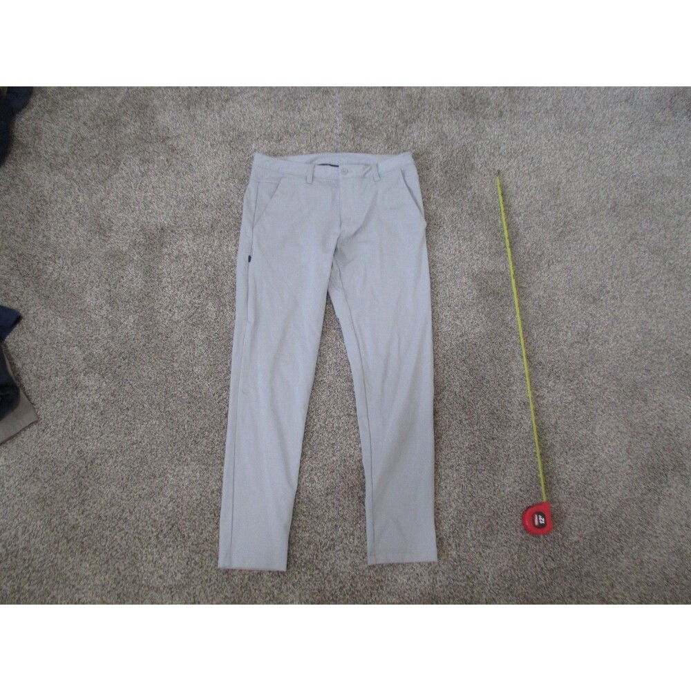 BYLT Men’s Everyday Pant 2.0 color Storm Sz M Athletic Stretch Zip Pocket 33x30